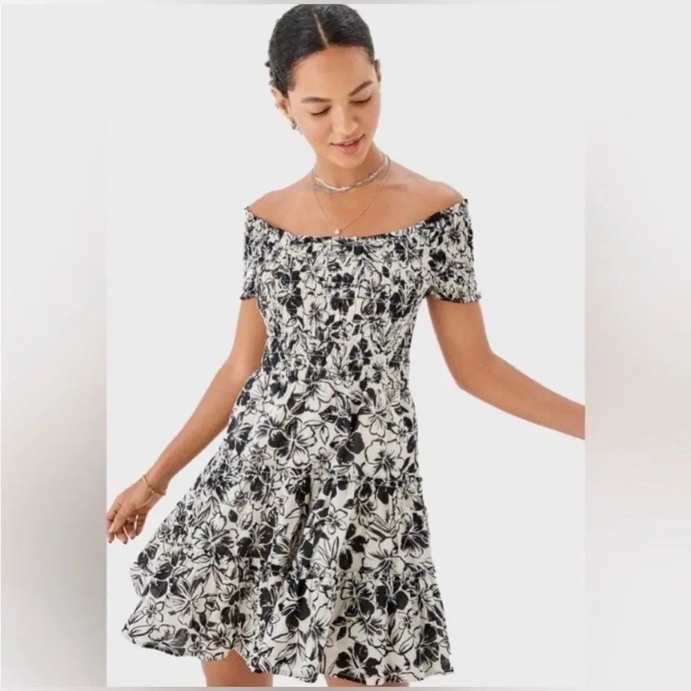 American Eagle Outfitters Womens Floral Mini Dress Size L - Picture 1 of 8